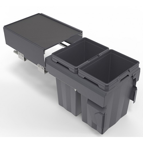 ME45-70DGR Double Waste Bins with Soft Closing